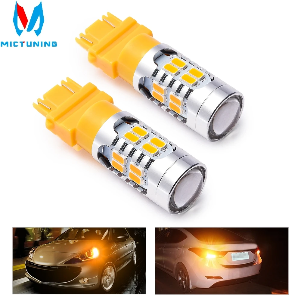 MICTUNING Ultra Bright 3157 3156 Amber LED Bulbs for Turn Signal Light, Corner Lamp or Blinker Light Pack of 2 Yellow
MICTUNING Ultra Bright 3157 3156 Amber LED Bulbs for Turn Signal Light, Corner Lamp or Blinker Light Pack of 2 Yellow