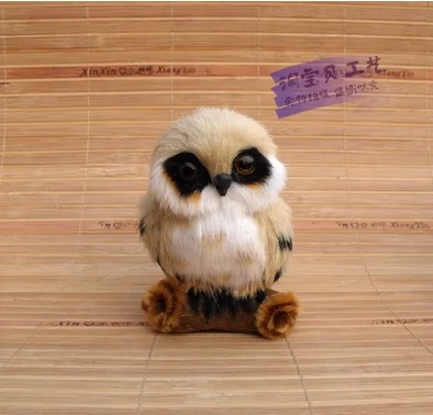 Фото new simulation cute owl toy polyethylene&ampfur small light yellow model gift about 7x7x10.5cm 2143 | Игрушки и хобби