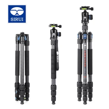 

SIRUI W-1204 W1204 Tripod Carbon Fiber Flexible Monopod For Camera Water/Sand Proof Triopd With K10X Ball Head DHL Free Shipping