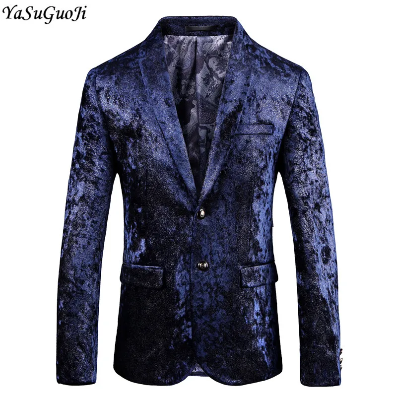YASUGUOJI Smart Casual Style Fashion Floral Blazer Men High Quality Blue Mens Suits Blazers Mens Stage Jackets Men Casual Blazer
YASUGUOJI Smart Casual Style Fashion Floral Blazer Men High Quality Blue Mens Suits Blazers Mens Stage Jackets Men Casual Blazer