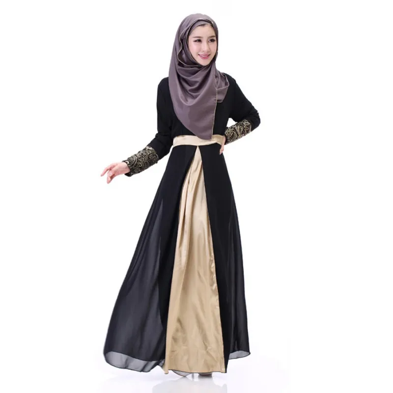 2016 Women Muslim Cuff Lace Embroidered Long Maxi Dress Jilbabs Abaya Islamic Chiffon Dresses B3
2016 Women Muslim Cuff Lace Embroidered Long Maxi Dress Jilbabs Abaya Islamic Chiffon Dresses B3
