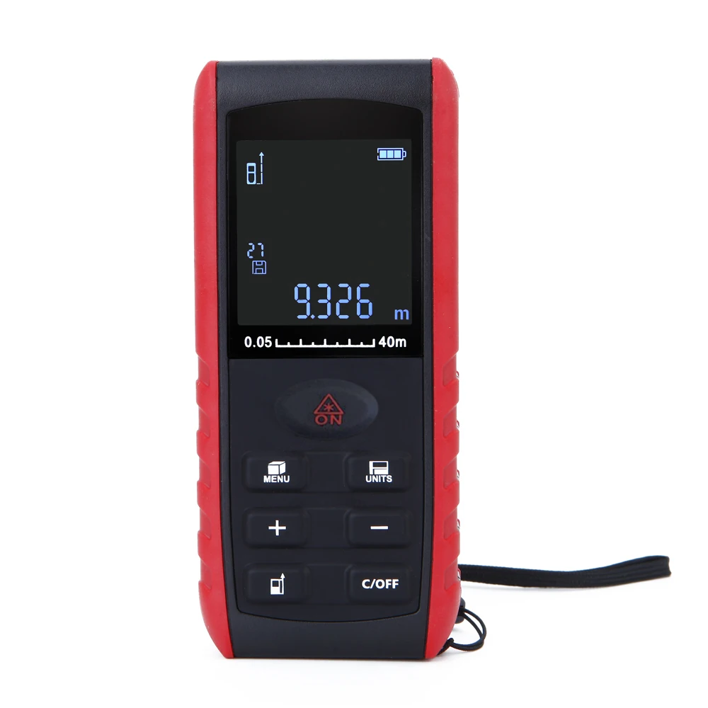ALLSOME Handheld Laser Distance Meter 40M 60M 80M 100M Mini Laser Rangefinder Laser Tape Range Finder Diastimeter Measure
ALLSOME Handheld Laser Distance Meter 40M 60M 80M 100M Mini Laser Rangefinder Laser Tape Range Finder Diastimeter Measure
