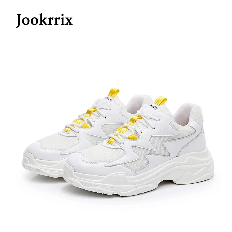 Jookrrix 2018 Spring New Fashion Brand Real Leather Lady Casual Platform Shoes Women White Shoes Girl Leisure Sneaker Breathable
Jookrrix 2018 Spring New Fashion Brand Real Leather Lady Casual Platform Shoes Women White Shoes Girl Leisure Sneaker Breathable