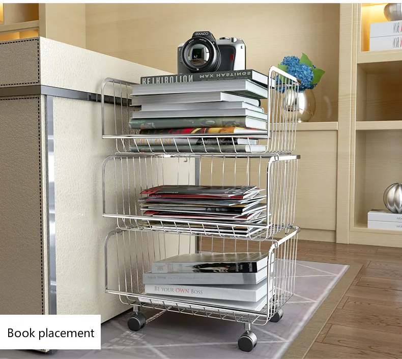 Estante de cocina de acero inoxidable 304, gran capacidad, cesta para