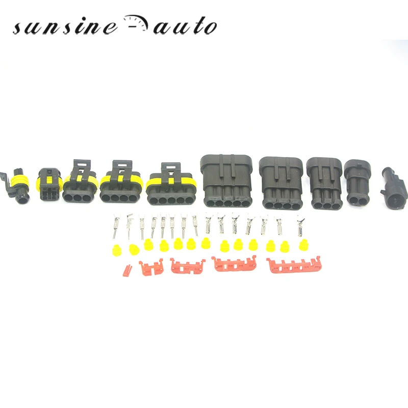 5sets 1.5 Kit 2 3 4 5 6 pins Way Female Male Super Seal Waterproof Electrical Wire Cable Automotive Connector Car Plug
5sets 1.5 Kit 2 3 4 5 6 pins Way Female Male Super Seal Waterproof Electrical Wire Cable Automotive Connector Car Plug