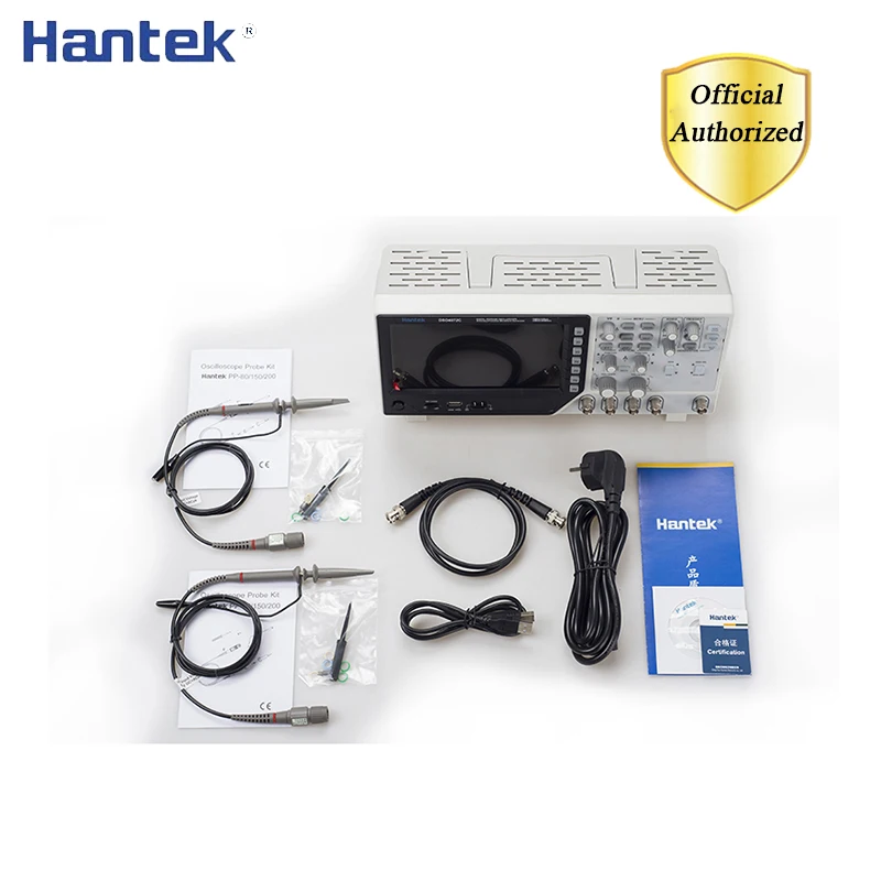 Hantek DSO4202C 2 Channels 200Mhz USB Osciloscopio 1 Channel Arbitrary/Function Waveform Generator 1GSa/s Sample Rate
Hantek DSO4202C 2 Channels 200Mhz USB Osciloscopio 1 Channel Arbitrary/Function Waveform Generator 1GSa/s Sample Rate