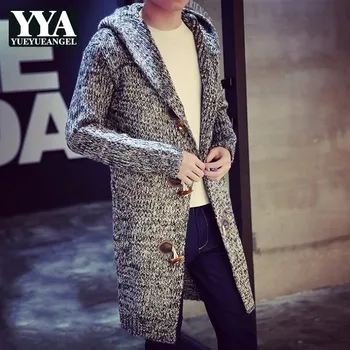 Autumn Winter Mens Loose Fit Long Cardigans Sweaters New Fashion Plus Size 5XL Mens Hooded Knitted Sweater Trench Coat Caridgan
Autumn Winter Mens Loose Fit Long Cardigans Sweaters New Fashion Plus Size 5XL Mens Hooded Knitted Sweater Trench Coat Caridgan