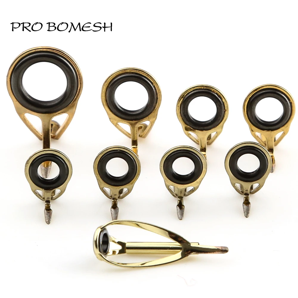 Pro Bomesh Gold Color Casting Fishing Rod Guide Set Kit Stainless Steel Guide DIY Slow jigging Guide Rod Accessory
Pro Bomesh Gold Color Casting Fishing Rod Guide Set Kit Stainless Steel Guide DIY Slow jigging Guide Rod Accessory
