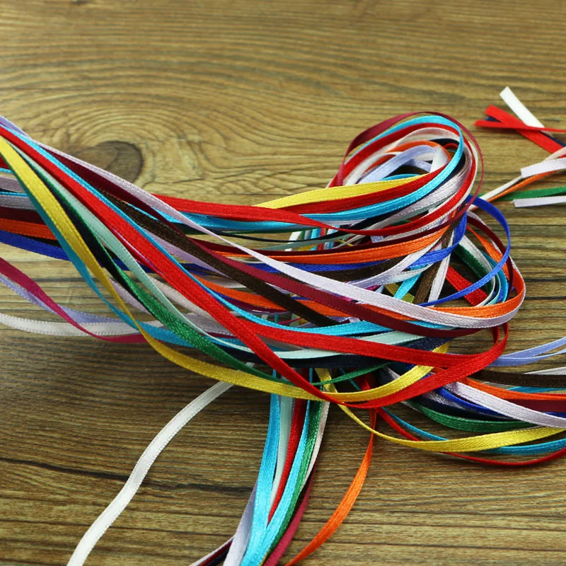 Mixed random delivery 60 yards of silk ribbon 3mm decorative crafts gift packaging garment sewing fabric supplies
Mixed random delivery 60 yards of silk ribbon 3mm decorative crafts gift packaging garment sewing fabric supplies