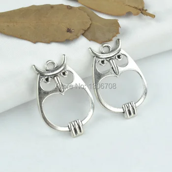 Wholesale-40pcs metal antique silver charms owl pendants jewelry findings fit necklaces jewelry making Z42748
Wholesale-40pcs metal antique silver charms owl pendants jewelry findings fit necklaces jewelry making Z42748