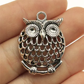 Charms 2pcs Owl Antique Silver Color 1.3x1 Inch (33x25mm) Metal Alloy Jewelry DIY Accessories
Charms 2pcs Owl Antique Silver Color 1.3x1 Inch (33x25mm) Metal Alloy Jewelry DIY Accessories