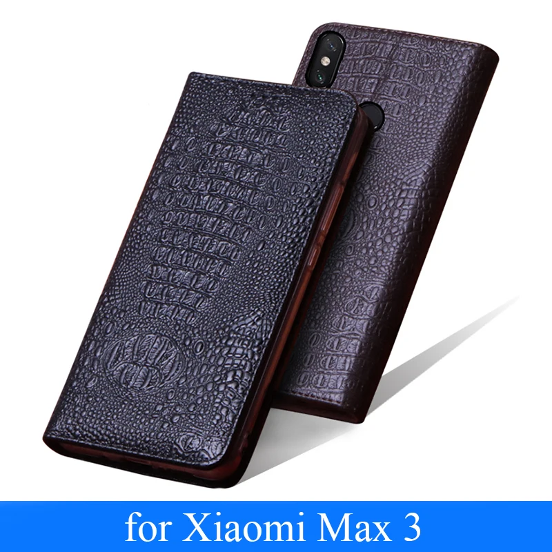 Фото Чехол для Xiaomi Max 3 роскошный чехол из натуральной кожи Max3 телефона Модный