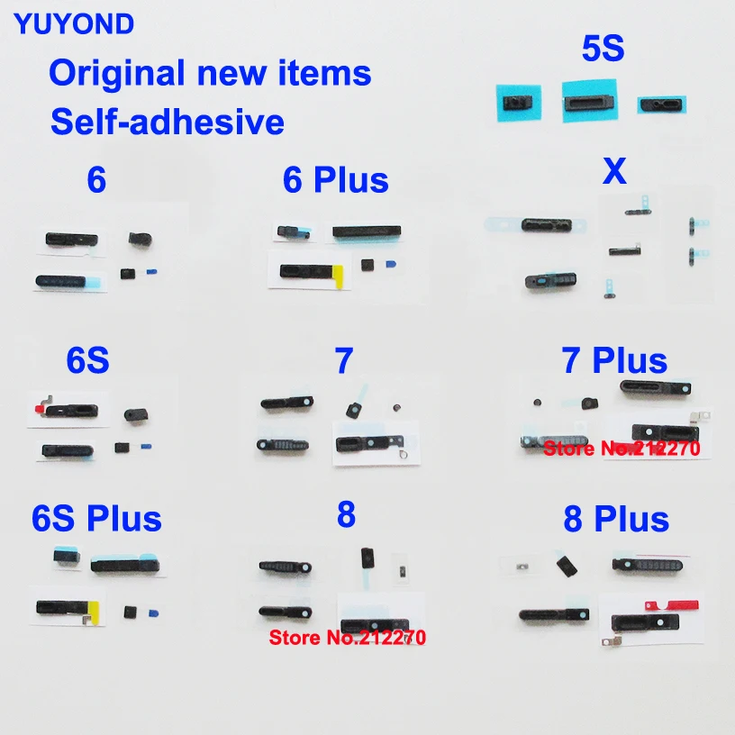 YUYOND Original New Microphone & Louder & Eerpiece Speaker Anti Dust Mesh And Frame For iPhone 5S 6 6P 6S 6SP 7 7P 8 Plus 10set
YUYOND Original New Microphone & Louder & Eerpiece Speaker Anti Dust Mesh And Frame For iPhone 5S 6 6P 6S 6SP 7 7P 8 Plus 10set