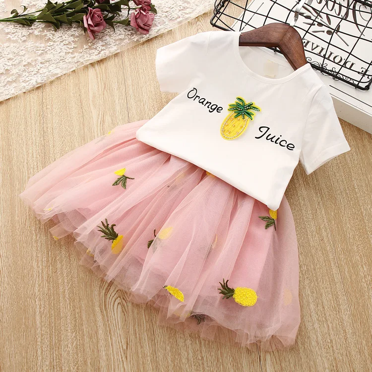 2-7Yrs Baby Girls Clothing Sets 2019 Cute Girls Butterfly Short Sleeve Letter T-shirt + Floral Mesh Skirts 2Pcs Kids Clothes
2-7Yrs Baby Girls Clothing Sets 2019 Cute Girls Butterfly Short Sleeve Letter T-shirt + Floral Mesh Skirts 2Pcs Kids Clothes