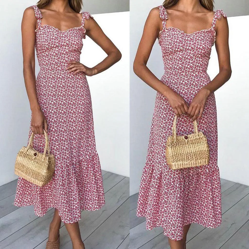 Womens Holiday Summer Floral Print Sleeveless Party Beach Dress 2019 New Drop Shipping
Womens Holiday Summer Floral Print Sleeveless Party Beach Dress 2019 New Drop Shipping