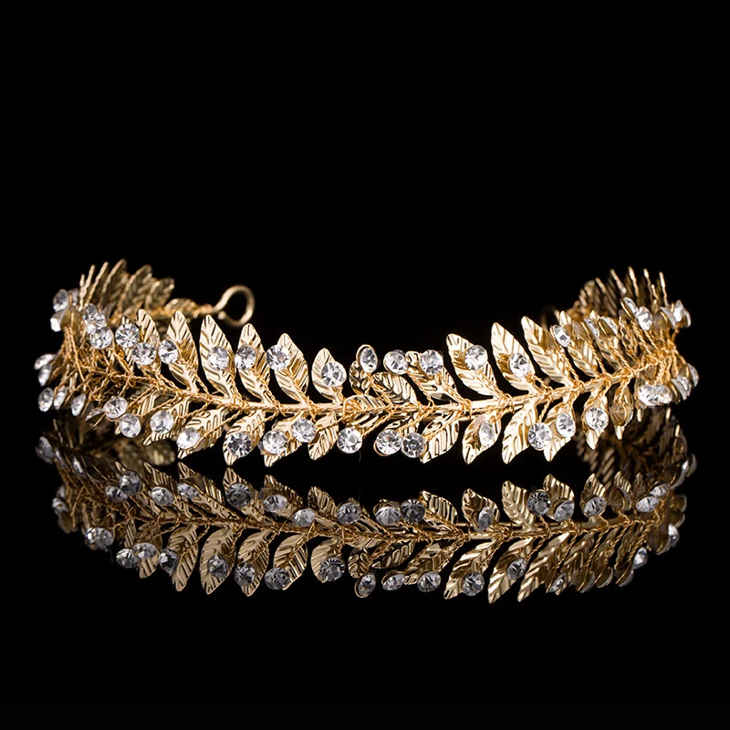 Silver Gold Baroque Metal Leaves Crystal Rhinestone Wedding Hair Tiaras Hairband Bridal Accessories Vintage Leaf Headband
Silver Gold Baroque Metal Leaves Crystal Rhinestone Wedding Hair Tiaras Hairband Bridal Accessories Vintage Leaf Headband