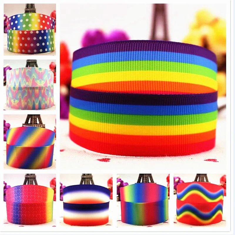 The 25mm new seven rainbow cartoon printed silk ribbon with 10 yards of hair accessories and accessories with a bow
The 25mm new seven rainbow cartoon printed silk ribbon with 10 yards of hair accessories and accessories with a bow