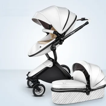 High landscape babay stroller two-way baby light stroller with sleeping basket 2in1 leather material
High landscape babay stroller two-way baby light stroller with sleeping basket 2in1 leather material