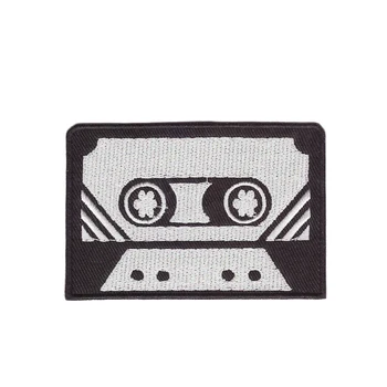 Cassette tape retro seventies music embroidered applique iron-on patch
Cassette tape retro seventies music embroidered applique iron-on patch