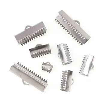 Metal Crimps End Caps for Flat Leather Cord Silver Color Stainless Steel End Fastener Connectors Clasps Jewelry Making
Metal Crimps End Caps for Flat Leather Cord Silver Color Stainless Steel End Fastener Connectors Clasps Jewelry Making
