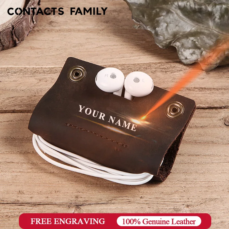 Luxury genuine leather earphone cable organizer wire winder for Earphone USB cable protector management holder mini personalized
Luxury genuine leather earphone cable organizer wire winder for Earphone USB cable protector management holder mini personalized