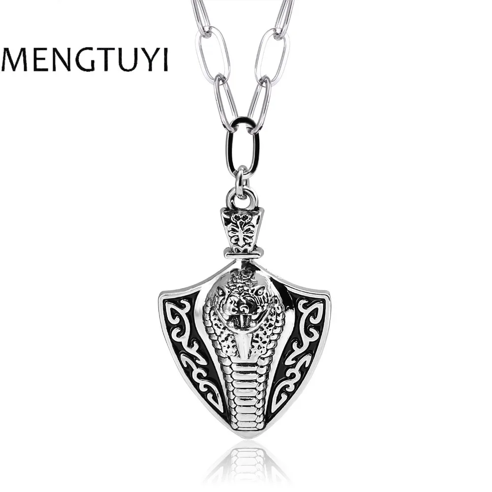 Mengtuyi Men's Necklace cobra Pendants silver Necklaces & Pendants long necklace Fashion Men animal Jewelry
Mengtuyi Men's Necklace cobra Pendants silver Necklaces & Pendants long necklace Fashion Men animal Jewelry