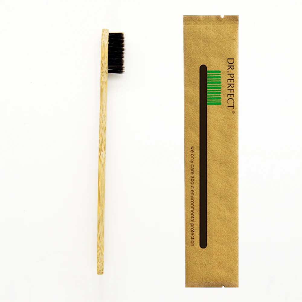 1 Piece Black 100% Bamboo Made Toothbrush Wood toothbrush Novelty Bamboo soft-bristle Capitellum Bamboo Fibre Wooden Handle
1 Piece Black 100% Bamboo Made Toothbrush Wood toothbrush Novelty Bamboo soft-bristle Capitellum Bamboo Fibre Wooden Handle
