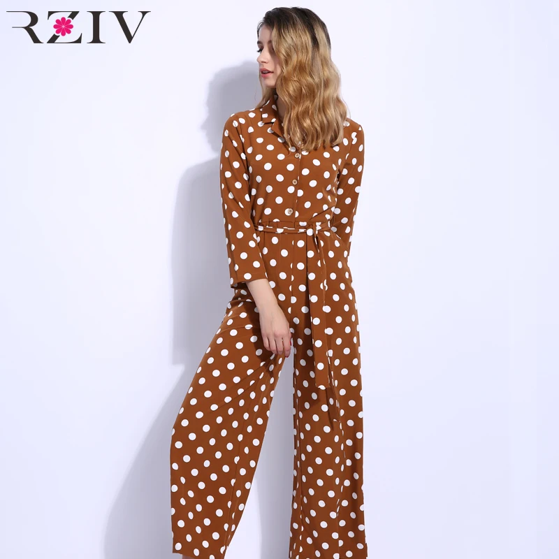 RZIV female jumpsuit casual solid color dot printing decorative belt long sleeve jumpsuit
RZIV female jumpsuit casual solid color dot printing decorative belt long sleeve jumpsuit