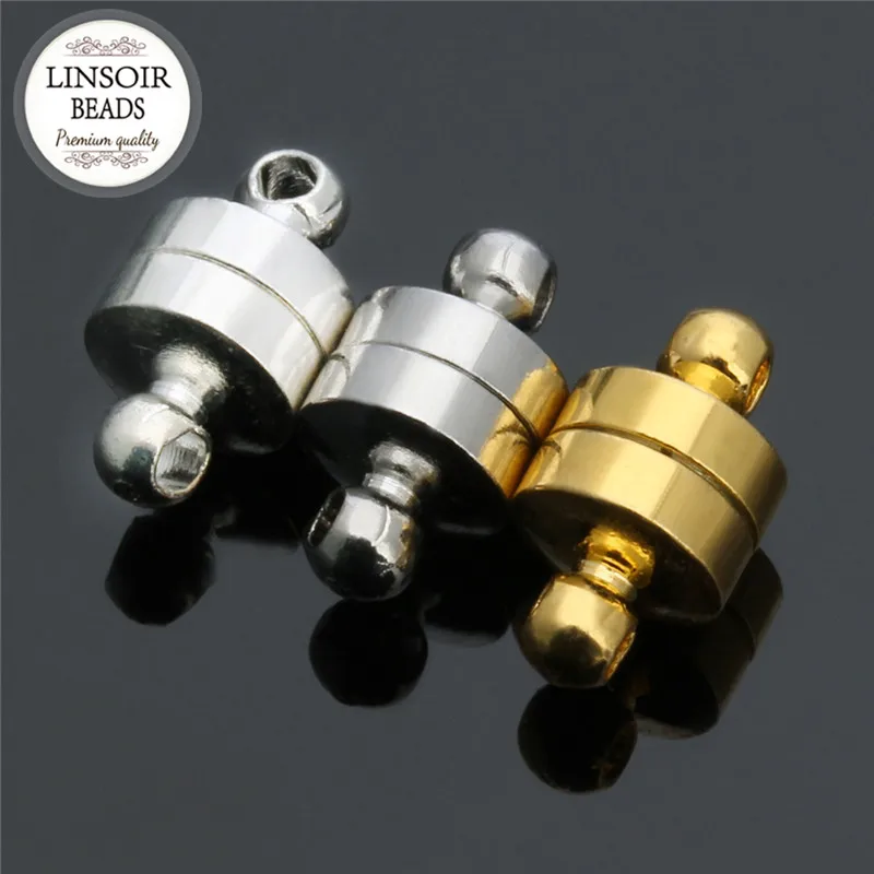 LINSOIR 10pcs Strong Magnetic Clasps Fit Necklace Bracelet Gold/Silver Plated End Clasp Connectors For Diy Jewelry Making F5306
LINSOIR 10pcs Strong Magnetic Clasps Fit Necklace Bracelet Gold/Silver Plated End Clasp Connectors For Diy Jewelry Making F5306
