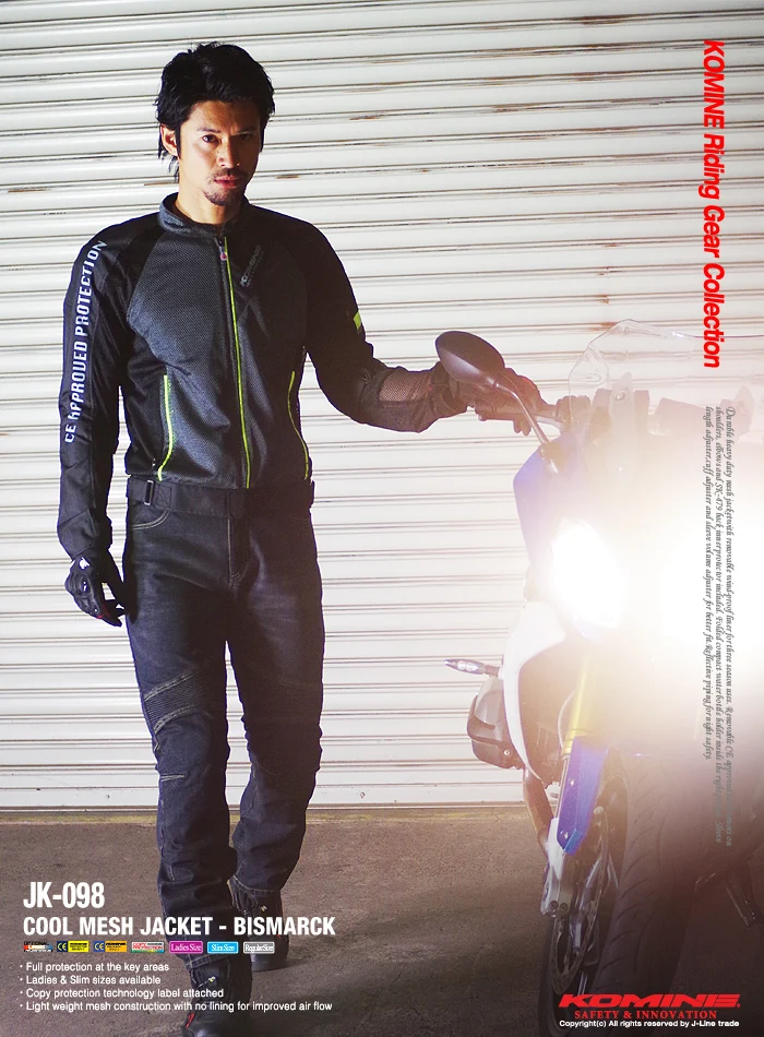 New arrival JK-098 Riding cool Mesh Jacket summer jacket