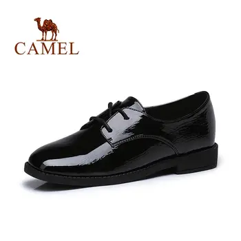 CAMEL Women's Shoes spring and summer new British Style Single Martin Low Round Toe Shiny Lace-up Patent Leather Shoes Women
CAMEL Women's Shoes spring and summer new British Style Single Martin Low Round Toe Shiny Lace-up Patent Leather Shoes Women