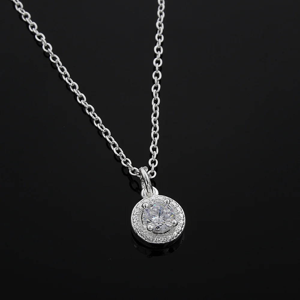 New listing elegant charm women Lover gift silver color shiny crystal zircon necklace sweet style free shipping
New listing elegant charm women Lover gift silver color shiny crystal zircon necklace sweet style free shipping