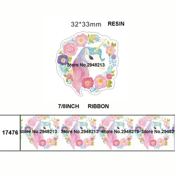 printed cartoon unicorn grosgrain ribbon and resin sets 7/8inch 50yard ribbon and 50pcs resin 1sets REB333
printed cartoon unicorn grosgrain ribbon and resin sets 7/8inch 50yard ribbon and 50pcs resin 1sets REB333