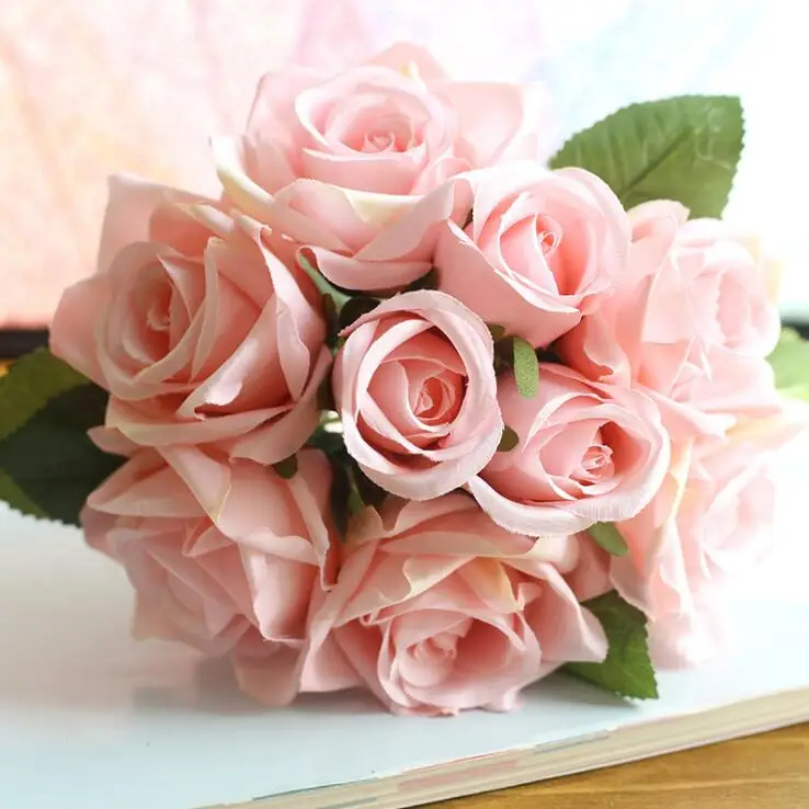 roses artificial flower bouquet wedding party decoration (36)