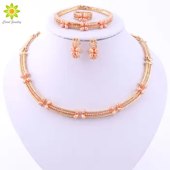 Women Gold Color Jewelry Sets African Beads Statement Choker Necklace Earrings Bracelet Ring Wedding Party Accessorie
Women Gold Color Jewelry Sets African Beads Statement Choker Necklace Earrings Bracelet Ring Wedding Party Accessorie