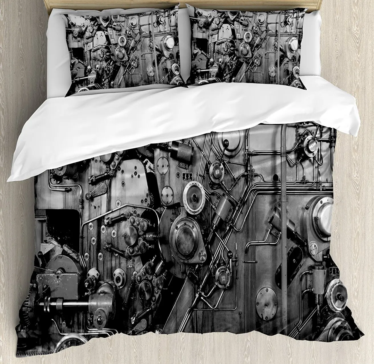 Duvet Cover Set , Modern Times Detail of Rusted Machine in Factory Physical Equipment Process, 4 Piece Bedding Set
Duvet Cover Set , Modern Times Detail of Rusted Machine in Factory Physical Equipment Process, 4 Piece Bedding Set