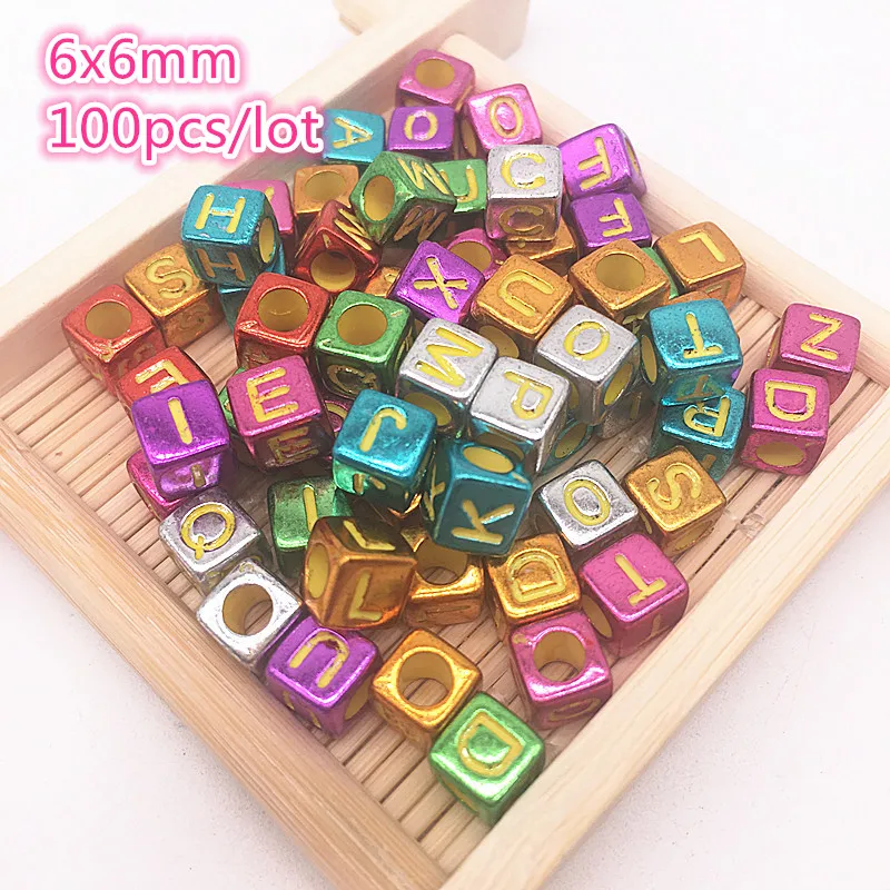 100pcs 6mm Mixed Square Alphabet Letter Beads Charms Bracelet For Jewelry Making Women Children DIY Bracelet Necklace #10
100pcs 6mm Mixed Square Alphabet Letter Beads Charms Bracelet For Jewelry Making Women Children DIY Bracelet Necklace #10