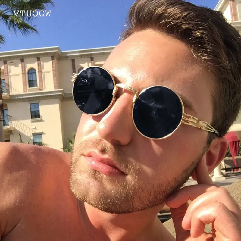 Top Quality Round Steampunk Sunglasses Men Women Brand Designer 2019 Vintage Metal Coating Male Sun Glasses For Men Oculos UV400
Top Quality Round Steampunk Sunglasses Men Women Brand Designer 2019 Vintage Metal Coating Male Sun Glasses For Men Oculos UV400