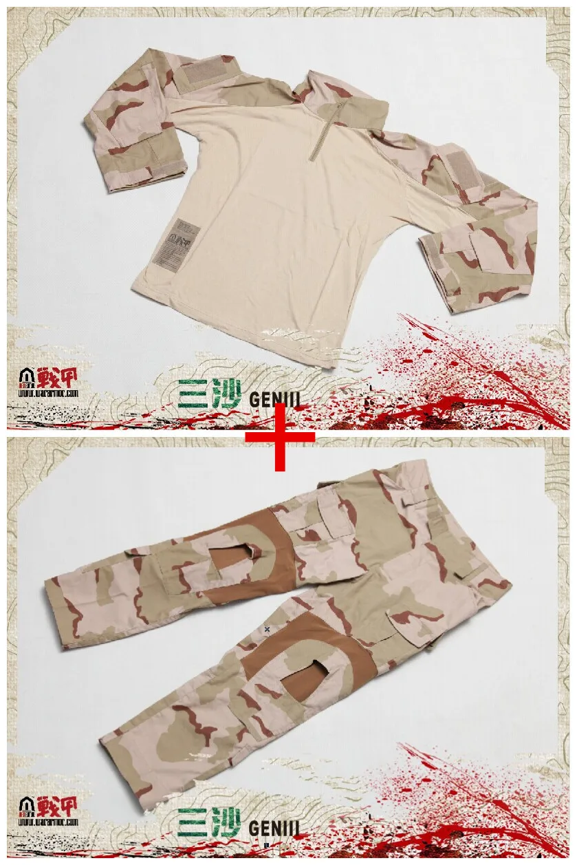 Allwin / WarArmour Tactical BDU Gen III Sand Digtal Combat shirt + pants suit / BDU Military Army clothing set
Allwin / WarArmour Tactical BDU Gen III Sand Digtal Combat shirt + pants suit / BDU Military Army clothing set