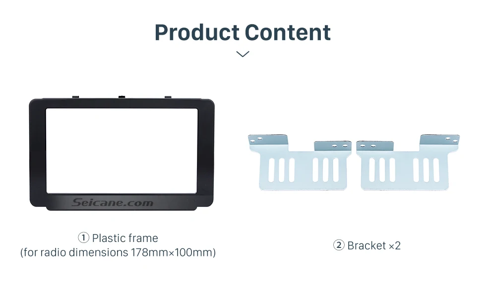 Seicane 178*100mm 2Din 2015 Toyota Revo Hilux Car Radio Fascia Audio Frame DVD Stereo Player CD Trim