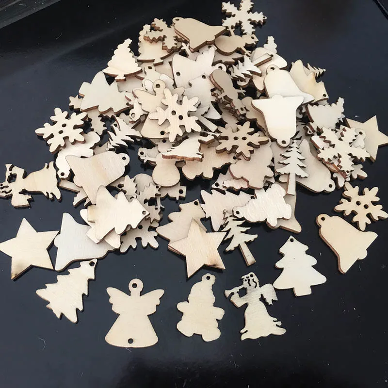 50Pcs/Lot Natural Wood Christmas Ornaments Reindeer Tree Snowflakes Bell Christmas Decorations For Home 2019 Navidad
50Pcs/Lot Natural Wood Christmas Ornaments Reindeer Tree Snowflakes Bell Christmas Decorations For Home 2019 Navidad