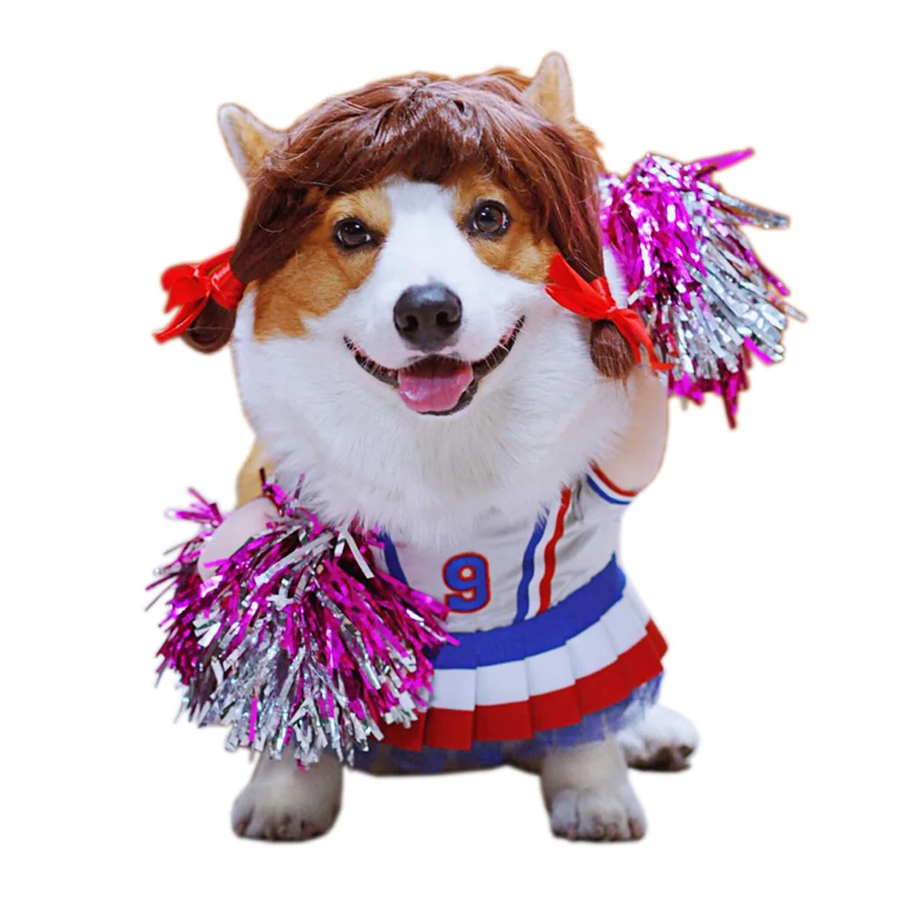 Funny Pet Costume Ball Game Cheerleaders Cosplay Clothes for Cats Puppy Dogs Summer Cat Clothes Dog T-Shirt Halloween Xmas Suit
Funny Pet Costume Ball Game Cheerleaders Cosplay Clothes for Cats Puppy Dogs Summer Cat Clothes Dog T-Shirt Halloween Xmas Suit