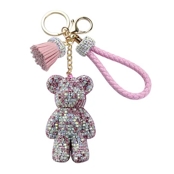 Rhinestone Fringed Large Luxury Crystal Violent Bear Keychain Pendant Little Bear Car Pendant Bag Hanging Female Women Gift
Rhinestone Fringed Large Luxury Crystal Violent Bear Keychain Pendant Little Bear Car Pendant Bag Hanging Female Women Gift