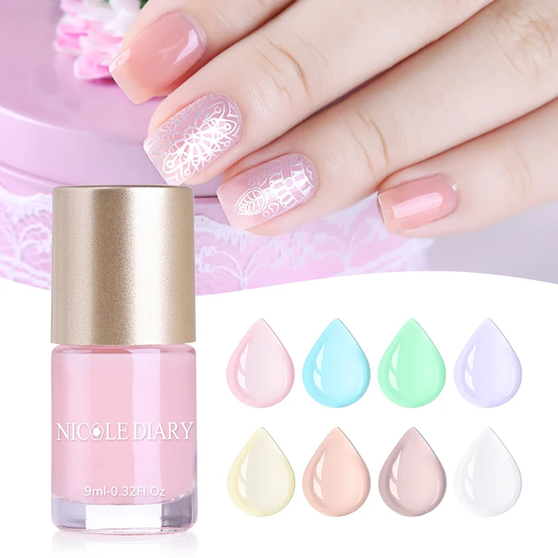 NICOLE DIARY Oil Based Nail Polish 9ml Translucent Jelly Nail Art Lacquer Manicure Varnish Polish 8 Colors
NICOLE DIARY Oil Based Nail Polish 9ml Translucent Jelly Nail Art Lacquer Manicure Varnish Polish 8 Colors