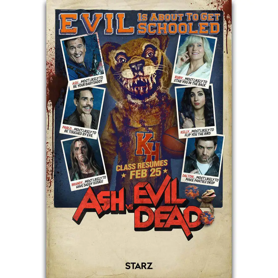 Q1491 Posters and Prints Hot Ash vs Evil Dead Season 3 Horror TV Series Show Art Poster Canvas Painting Home Decor
Q1491 Posters and Prints Hot Ash vs Evil Dead Season 3 Horror TV Series Show Art Poster Canvas Painting Home Decor