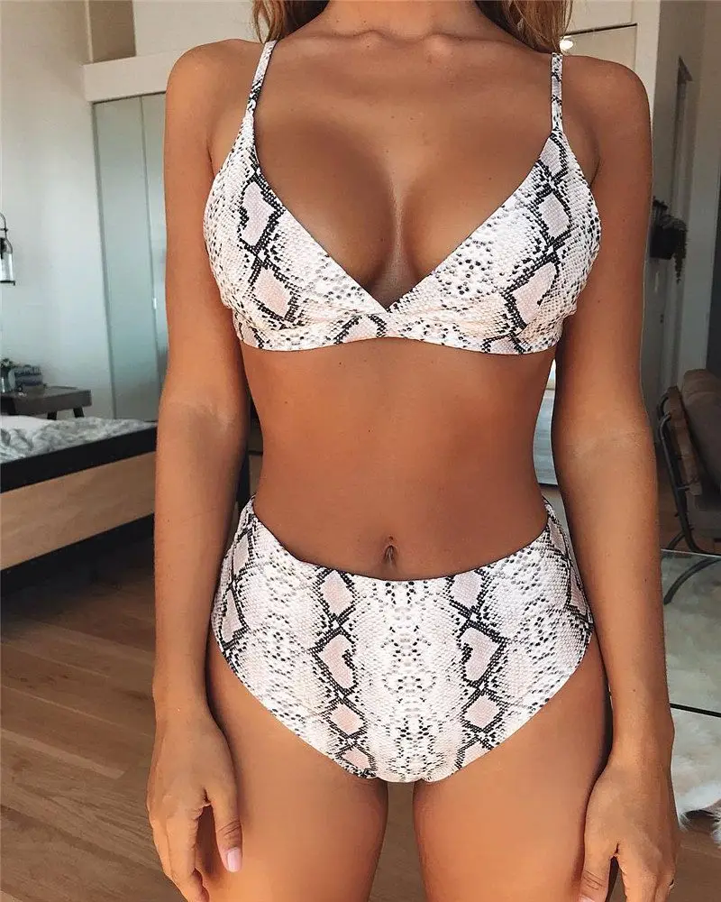 2019 New High Waist Bikini Women Swimwear Sexy Swimsuit Snake Print Bathing Suit Female Beachwear MESTER CHEN
2019 New High Waist Bikini Women Swimwear Sexy Swimsuit Snake Print Bathing Suit Female Beachwear MESTER CHEN