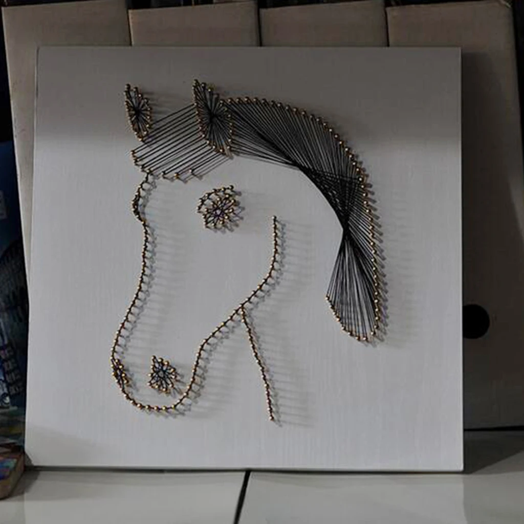 Crafts Animal Horse Pin String Art Kits For Kids Children DIY Nail Painting Home Decor
Crafts Animal Horse Pin String Art Kits For Kids Children DIY Nail Painting Home Decor