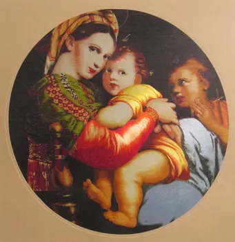 Madonna of the Chair Chinese handmade silk embroidery painting wall decor Suzhou Embroidery
Madonna of the Chair Chinese handmade silk embroidery painting wall decor Suzhou Embroidery