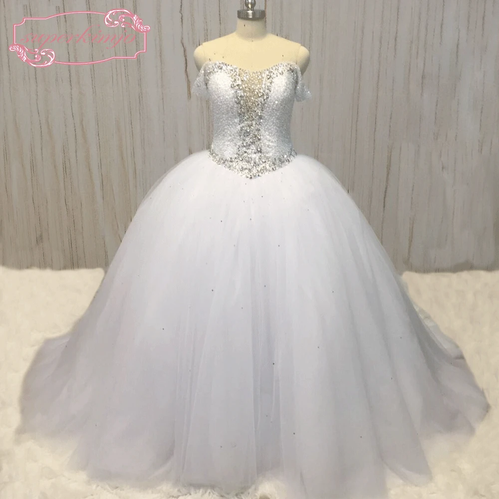 SuperKimJo Vestido De Noiva Off the Shoulder Crystal Wedding Dresses Luxury China Princess Bridal Ball Gown Casamento
SuperKimJo Vestido De Noiva Off the Shoulder Crystal Wedding Dresses Luxury China Princess Bridal Ball Gown Casamento