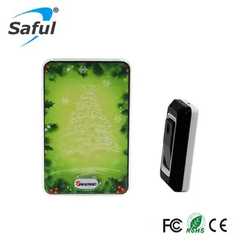 Saful Waterproof Green Design 28 Ringtones Wireless DoorBell 1 Outdoor Transmitter +1 Indoor Wireless Doorbell Receiver
Saful Waterproof Green Design 28 Ringtones Wireless DoorBell 1 Outdoor Transmitter +1 Indoor Wireless Doorbell Receiver